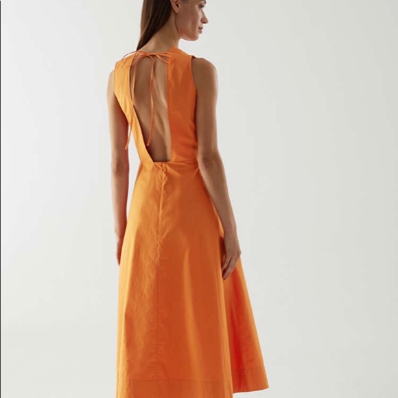 NWT Cos orange gorgeous dress. 10 - Picture 6 of 7